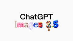 Schriftzug ChatGPT Images 2.5 in bunten Buchstaben auf hellem Grund, Titelgrafik von OpenAI