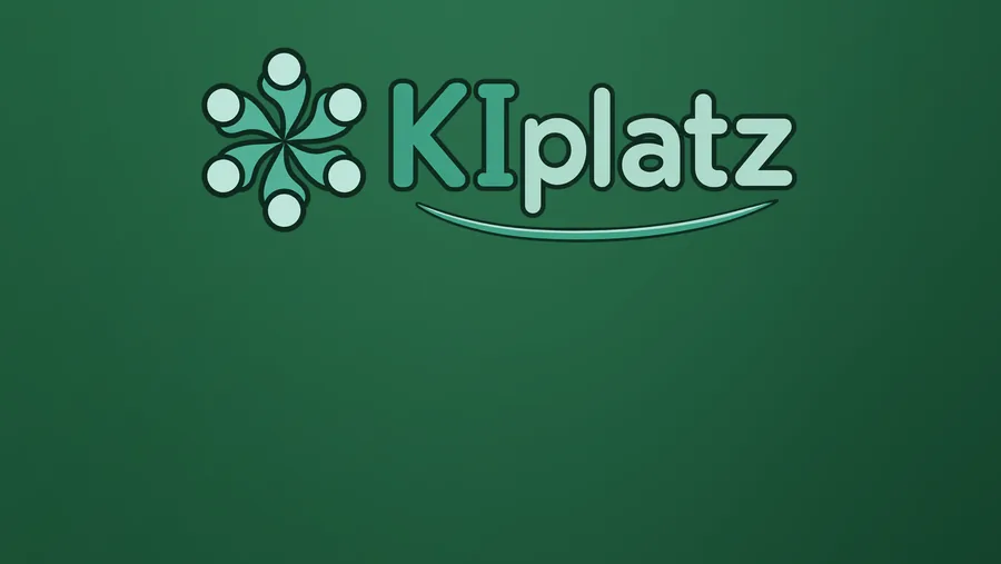 Logo von KIplatz: grünes Symbol aus 6 Personen im Kreis und der Schriftzug KIplatz auf Dunkelgrün